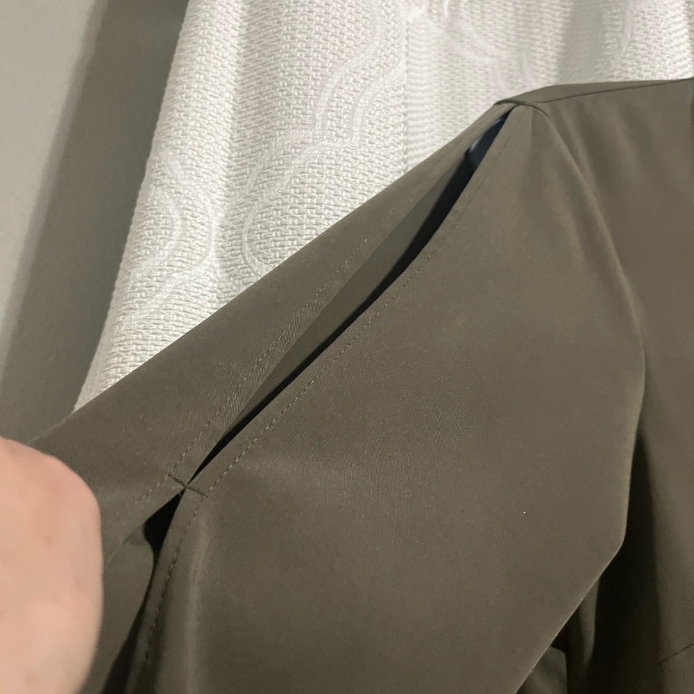 Bcbgeneration Olive Button-Down High-Low Shirt Dr… - image 4